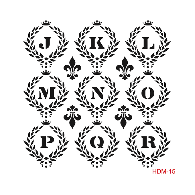 كادنس Home Decor Midi Stencil HDM-15 25*25