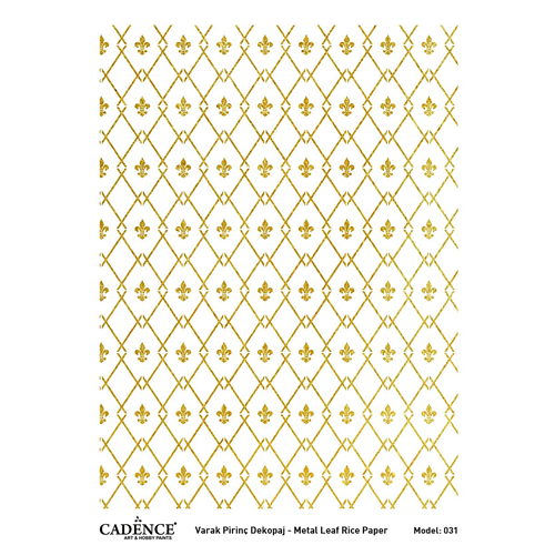 Gold Metal Leaf Backgrand Rice Paper Model 31 30*42