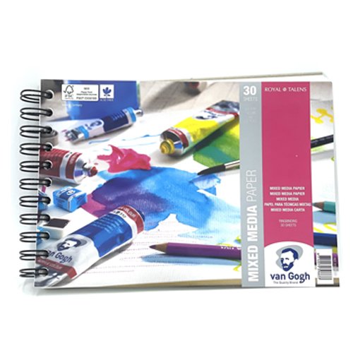 Van Gogh A5 Wiro Mixed Media Paper Pad – 30 Sheets – 300gsm - تالنس