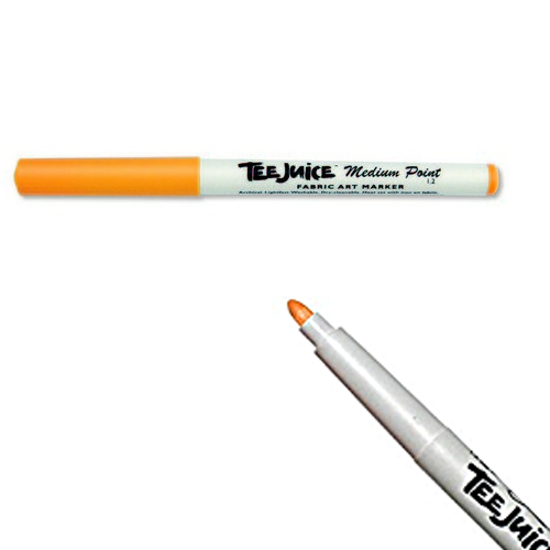 Jacquard Tee Juice Medium Point Fabric Marker Open Stock - Tangerine- Jack