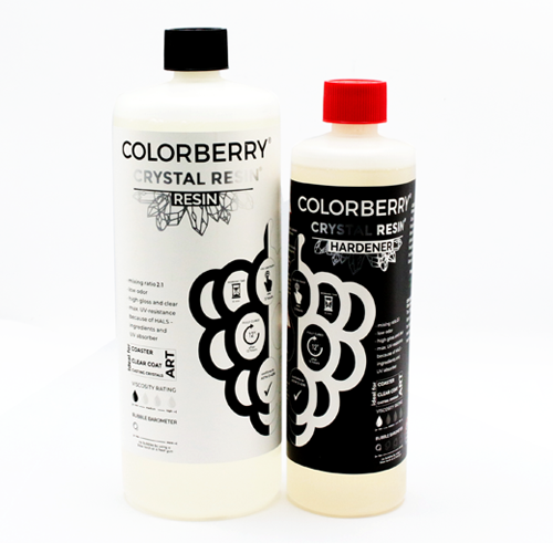 ريزين - ColorBerry Crystal Resin 1Ltr+0.5Ltr