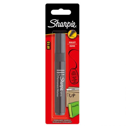 Sharpie M15 Permanent Marker Bullet Tip, Black